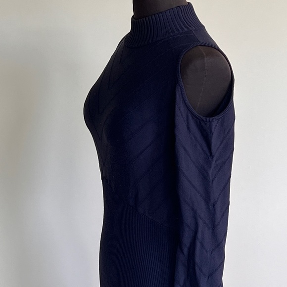 Manning Cartell Turtle Neck Navy Blue Maxi Dress Size Medium - Picture 14 of 14